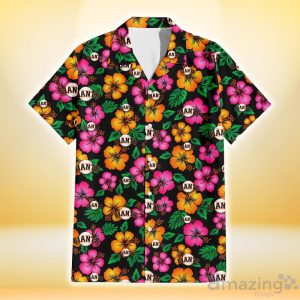 San Francisco Giants Pink Orange Black Background 3D Hawaiian Shirt Gift For Fans image San Francisco Giants Pink Orange Black Background 3D Hawaiian Shirt Gift For Fans Product Photo 2