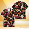 San Francisco Giants Pink Orange Yellow White Hibiscus Black Background 3D Hawaiian Shirt Gift For Fans