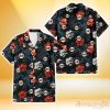 San Francisco Giants Red And White Hibiscus Dark Leaf Black Background 3D Hawaiian Shirt Gift For Fans