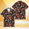 San Francisco Giants Red Hibiscus Green Leaf Dark Background 3D Hawaiian Shirt Gift For Fans