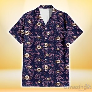 San Francisco Giants Thistle Sketch Hibiscus Dark Slate Blue Background 3D Hawaiian Shirt Gift For Fans Product Photo 2
