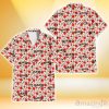 San Francisco Giants Tiny Red Hibiscus Green Leaf White Cube Background 3D Hawaiian Shirt Gift For Fans