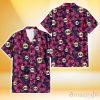 San Francisco Giants Violet Red Blue Leaf Black Background 3D Hawaiian Shirt Gift For Fans