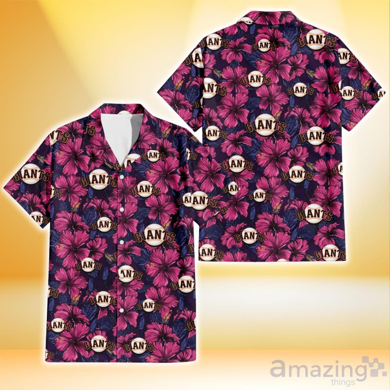 San Francisco Giants Violet Red Blue Leaf Black Background 3D Hawaiian Shirt Gift For Fans image San Francisco Giants Violet Red Blue Leaf Black Background 3D Hawaiian Shirt Gift For Fans Product Photo 1