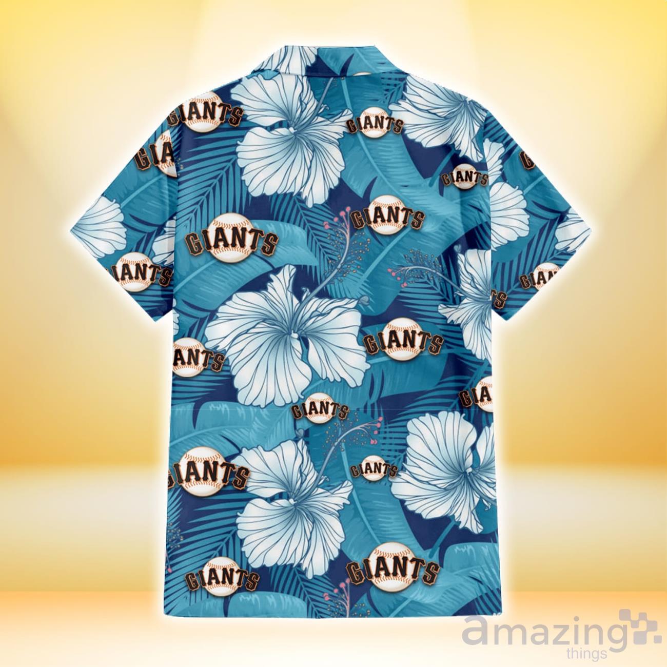 San Francisco Giants Hibiscus Turquoise Banana Leaf 3D Hawaiian Shirt For  Men And Women - Freedomdesign