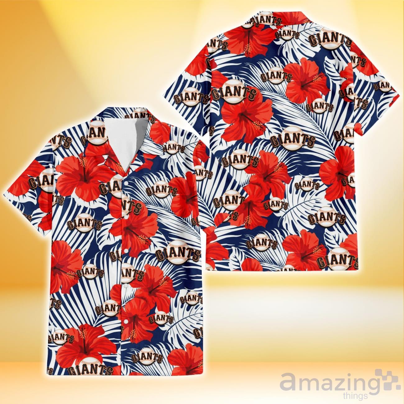 San Francisco Giants Hawaiian Shirt Tropical Flower For Fans