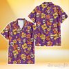 San Francisco Giants Yellow And Orange Hibiscus Purple Background 3D Hawaiian Shirt Gift For Fans
