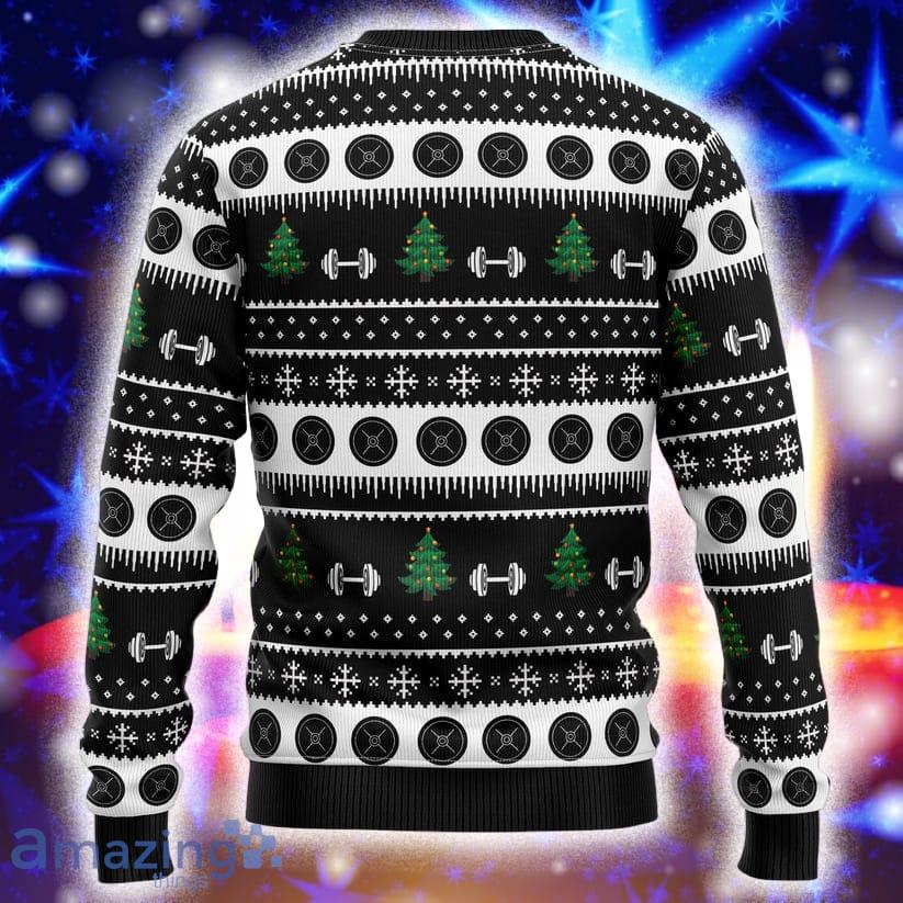 Santa Claus Love Gym Gift For Christmas Holiday Ugly Christmas Sweater Product Photo 1