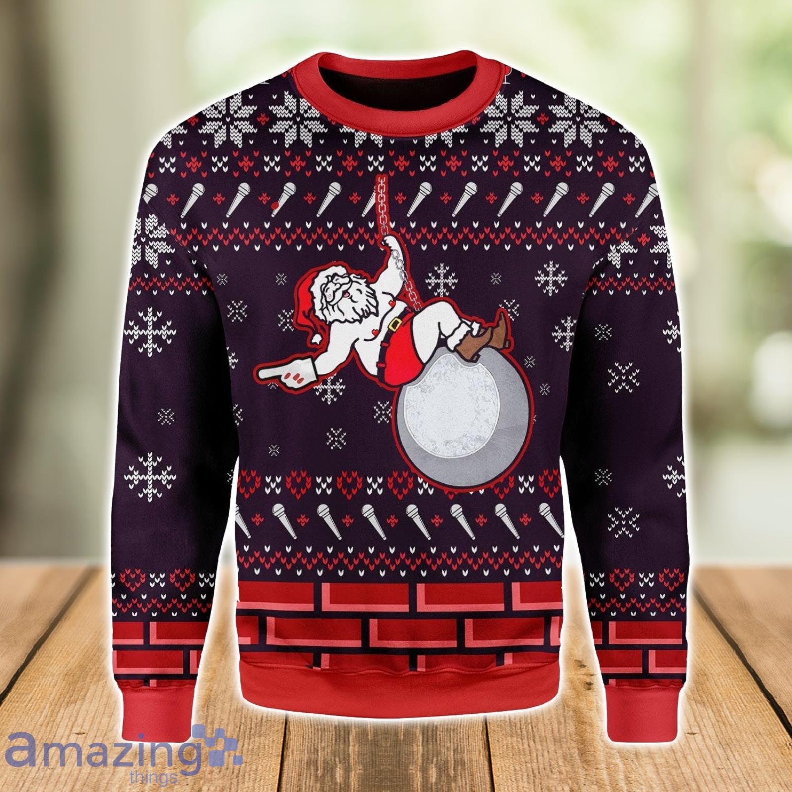 Santa Cyrus Ugly Christmas Sweater Xmas Gift Christmas Gift Sweater Product Photo 1