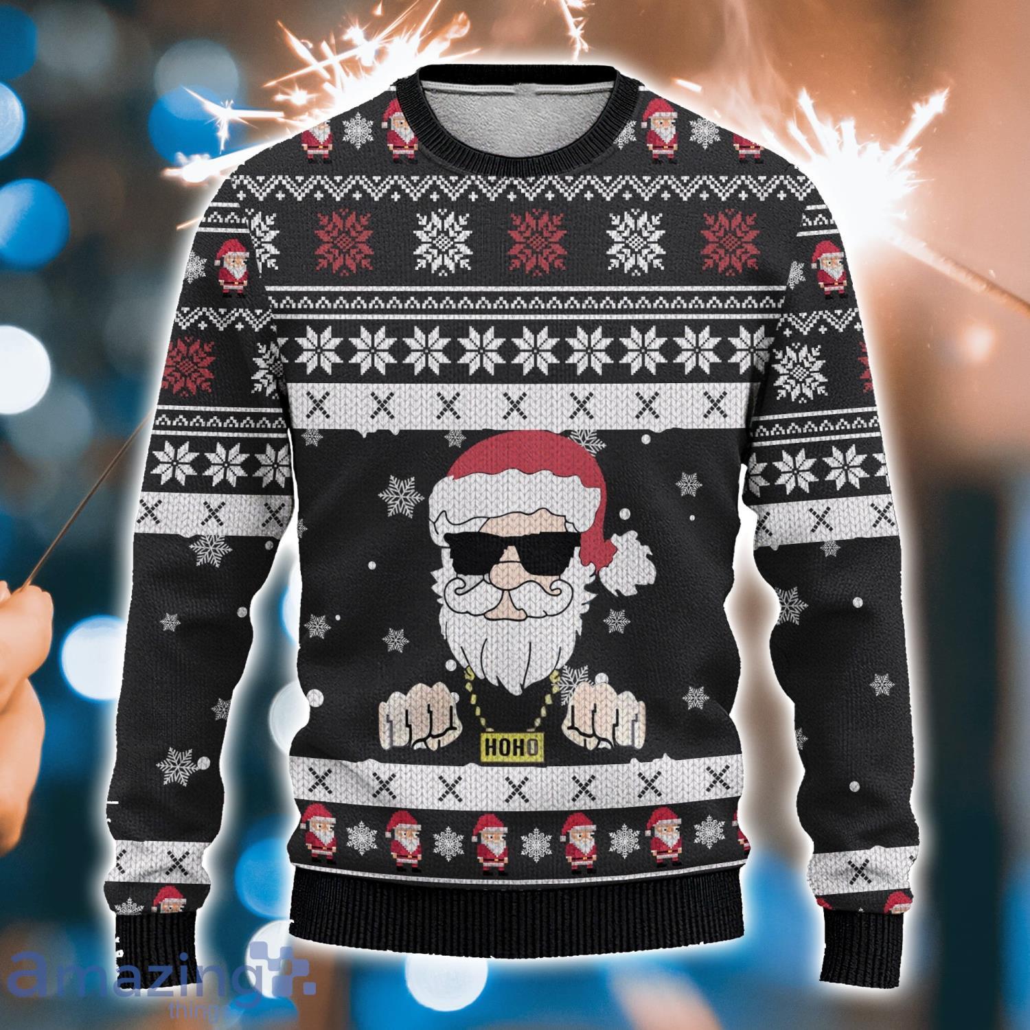 Tampa Bay Buccaneers HoHoHo Mickey Christmas Ugly Sweater –