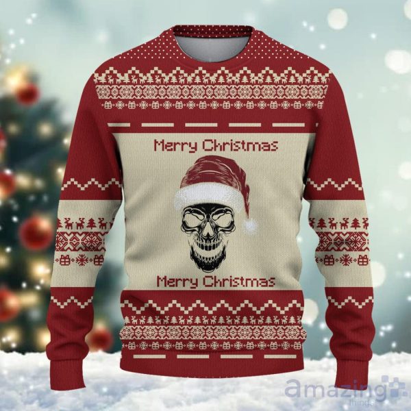 Pittsburgh Steelers Fans Skull Holiday Knitted Christmas Sweater