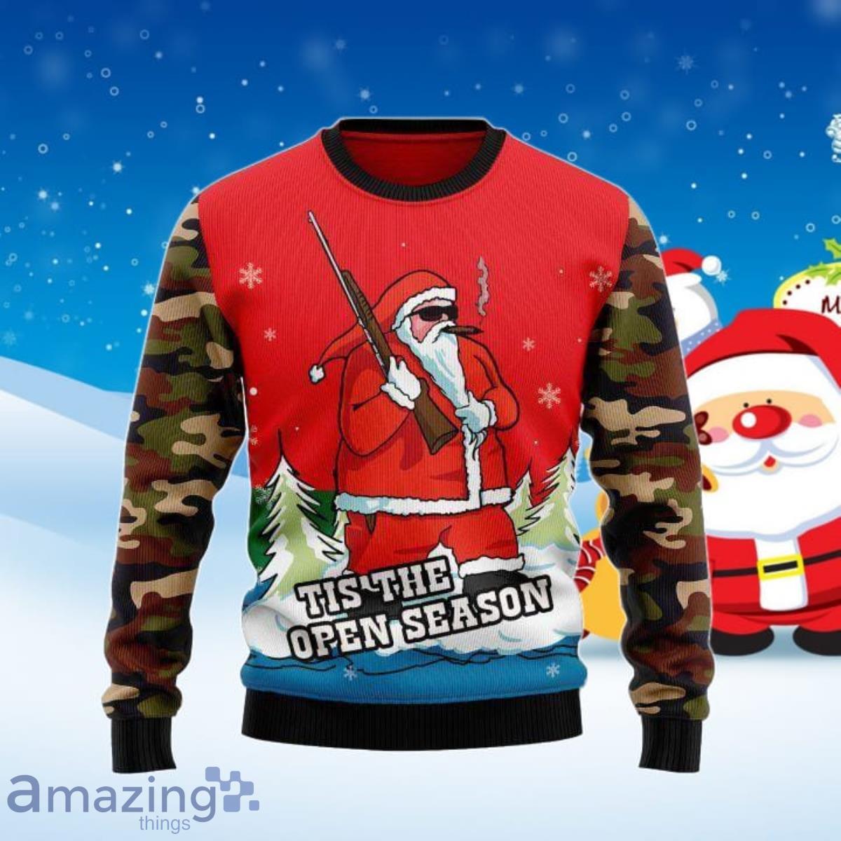 Santa Ugly Christmas Sweater For Men & Women Adult US6025 Product Photo 1