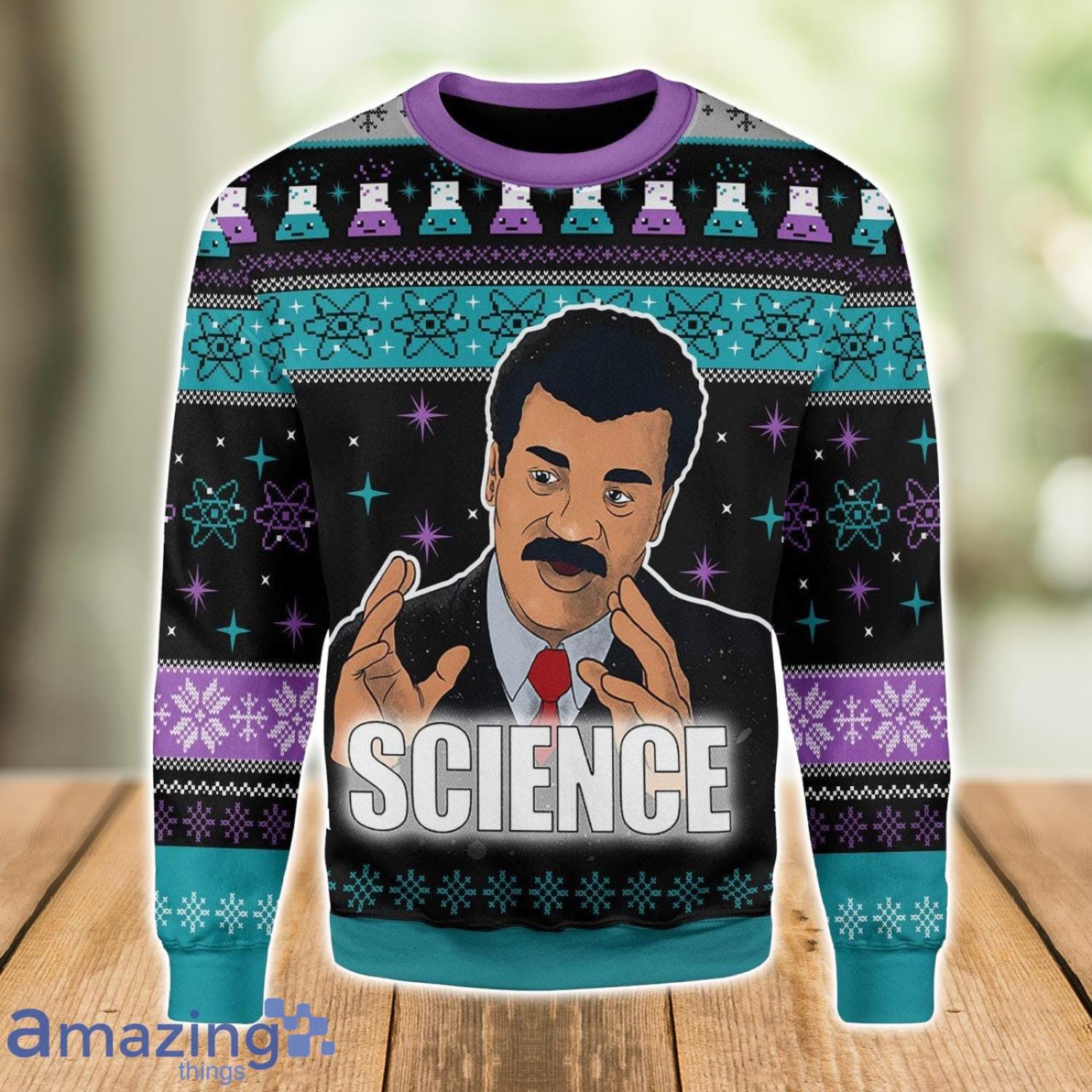 Science Is True Whether Or Not You Believe Ugly Christmas Sweater Xmas Gift Christmas Gift Sweater Product Photo 1