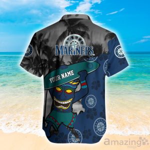 Seattle Mariners MLB Custom Name Hawaiian Shirt Hot Design For Fans Product Photo 2
