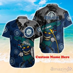 Seattle Mariners MLB Custom Number And Name 3D T Shirt Gift For