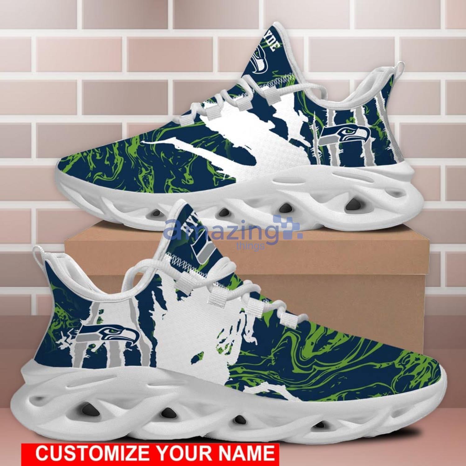 Seattle Seahawks Team Color Sneakers, Mens Size: 7