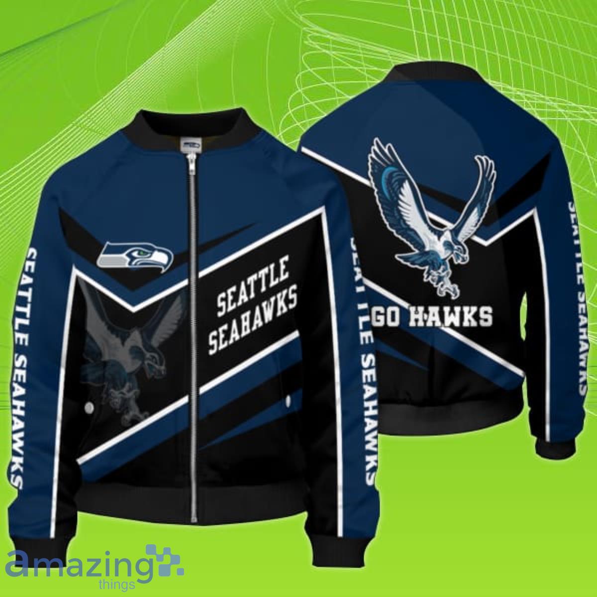 Seattle Seahawks NFL Bomber Jacket Best Gift For Fans