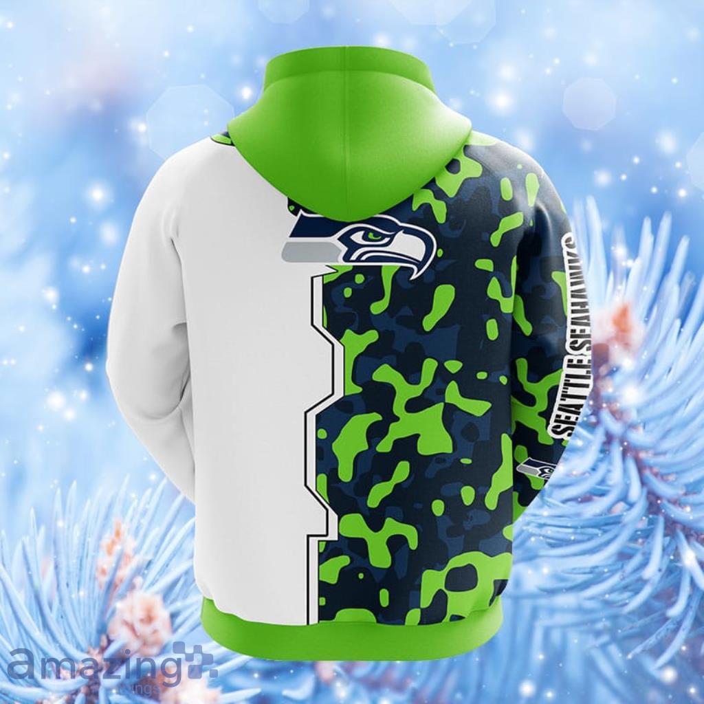 NFL Seattle Seahawks Green Hoodie, Zip Hoodie 3D All Over Print