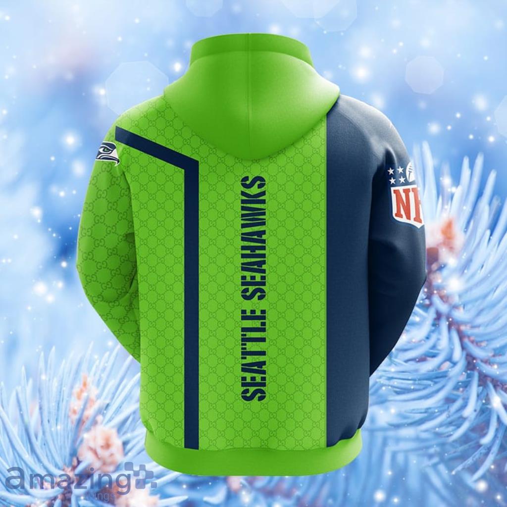 NFL Seattle Seahawks Green Unisex Hoodie, Zip Hoodie 3D All Over Print For  Fans