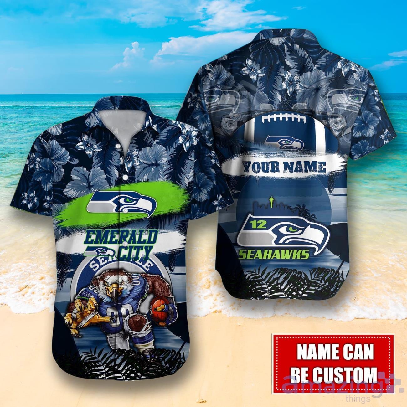 Seattle Seahawks 12'' x 16'' Personalized Team Jersey Print