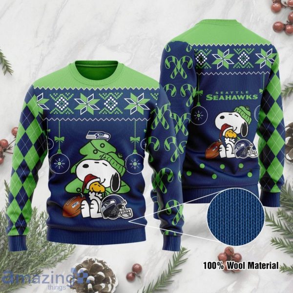 Seattle Seahawks Ugly Christmas Xmas Sweater Needle Gift Mens Women