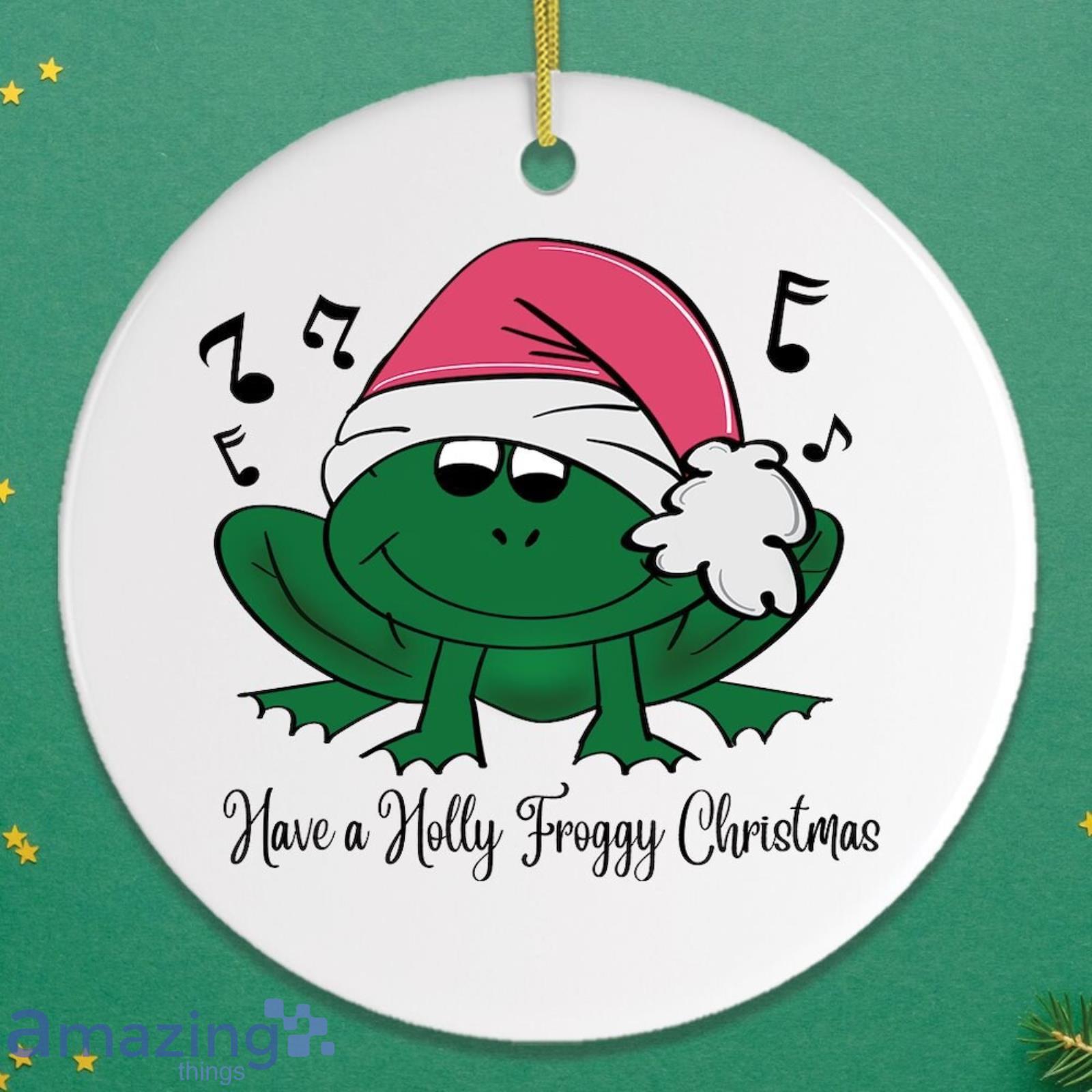 Singing Frog Christmas Ornament Product Photo 1