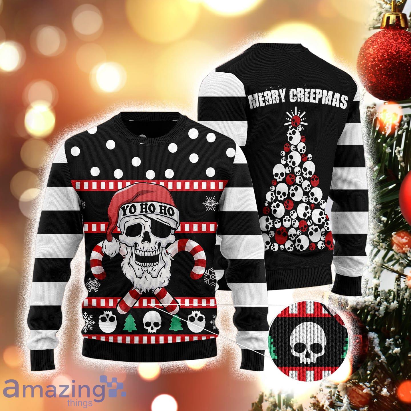 Skull Creepmas Special Design For Christmas Holiday 3D Sweater Product Photo 1