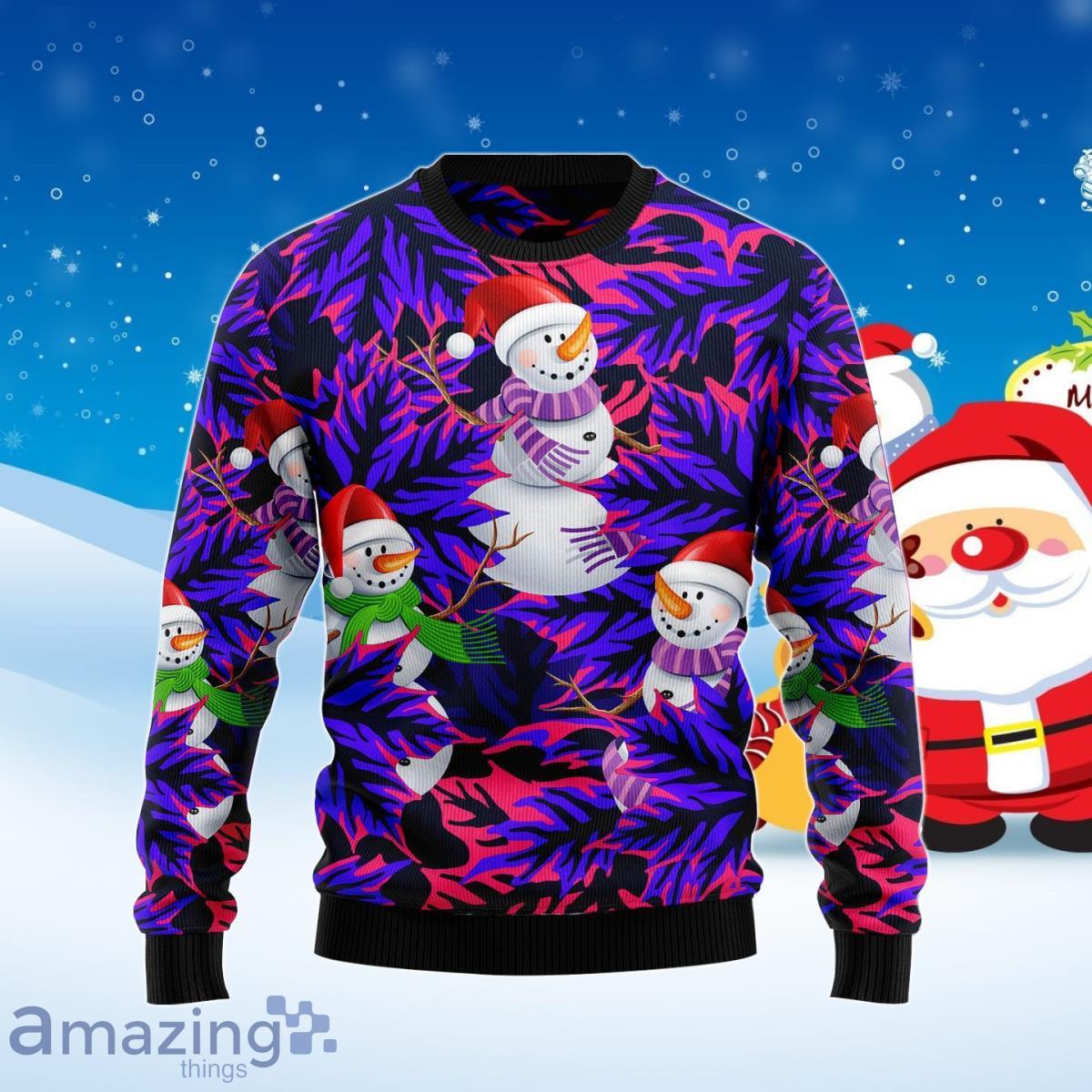 Snowman Leaves Ugly Christmas Sweater Unique Gift Product Photo 1 Snowman Leaves Ugly Christmas Sweater Unique Gift Product Photo 1