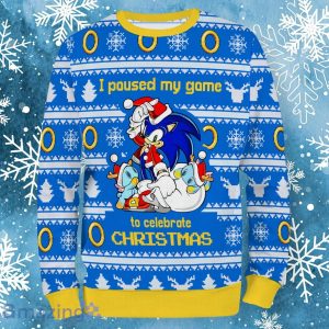So Character Nic Game Hedgehog O Neck Ugly Christmas Sweater Product Photo 2