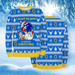 So Character Nic Game Hedgehog O Neck Ugly Christmas Sweater Product Photo 1