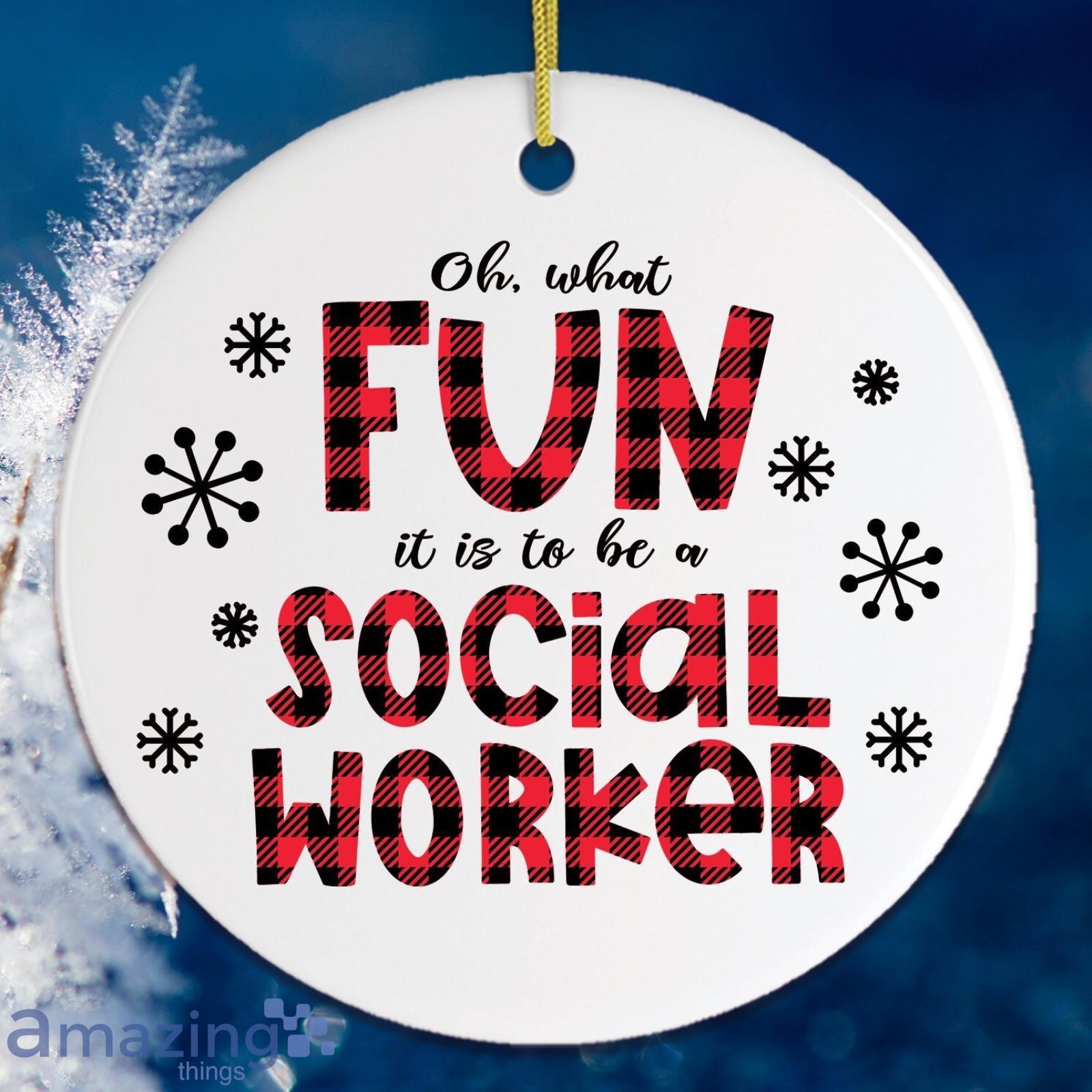 Social Worker Christmas Ornament Product Photo 1