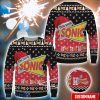 Sonic Drive-In Ugly Sweater Uniform Christmas Gift For Family Custom Name