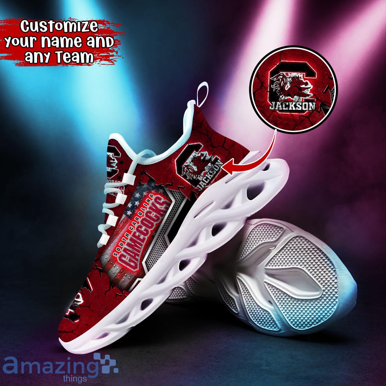 South Carolina Gamecocks NCAA1 Clunky Sneakers Custom Name Sport Max Soul Shoes For Fan image South Carolina Gamecocks NCAA1 Clunky Sneakers Custom Name Sport Max Soul Shoes For Fan Product Photo 2