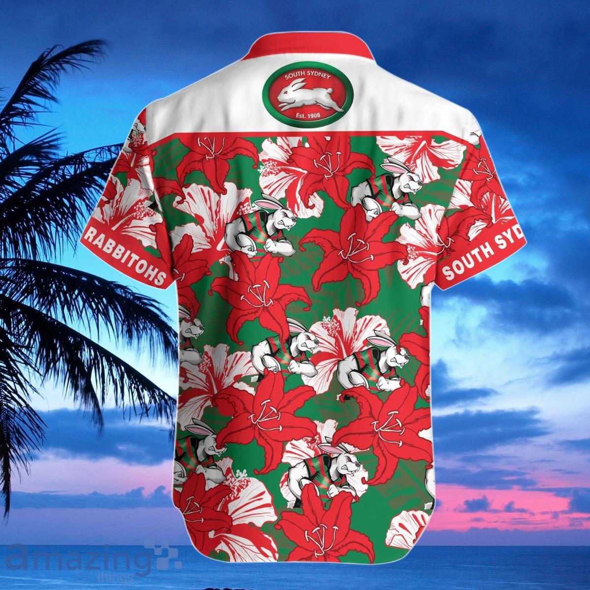 South Sydney Rabbitohs NRL Hawaiian Shirt mascot Best Gift image South Sydney Rabbitohs NRL Hawaiian Shirt mascot Best Gift Product Photo 2