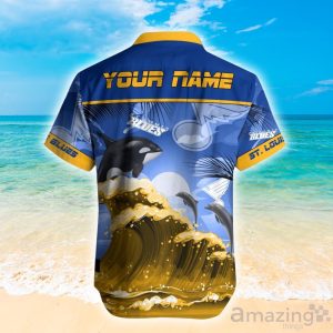 St. Louis Blues NHL Hot Design Custom Name Hawaiian Shirt For Fans Product Photo 2
