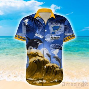 St. Louis Blues NHL Hot Design Custom Name Hawaiian Shirt For Fans Product Photo 3