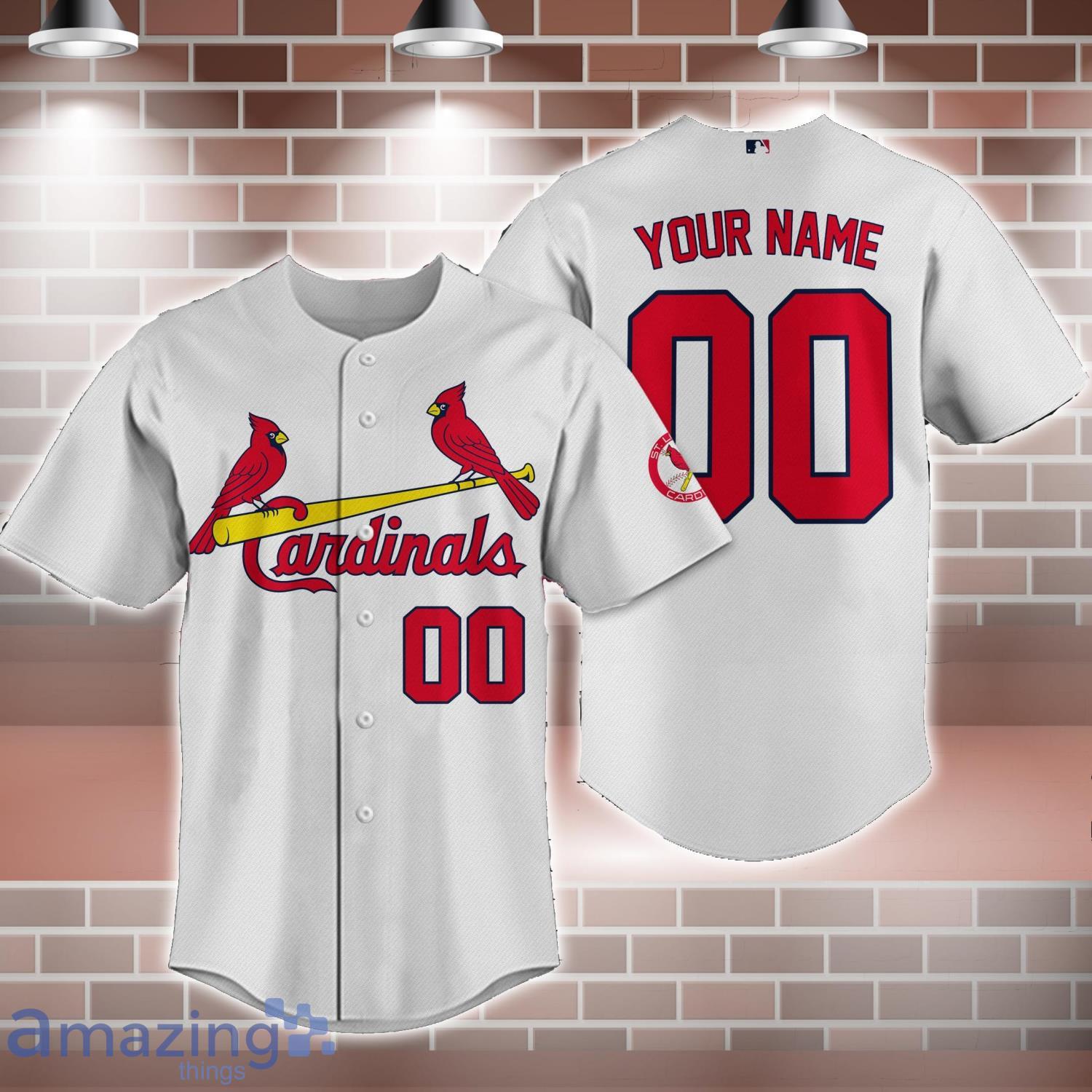 St. Louis Cardinals MLB Baseball Jersey Shirt Custom Name And