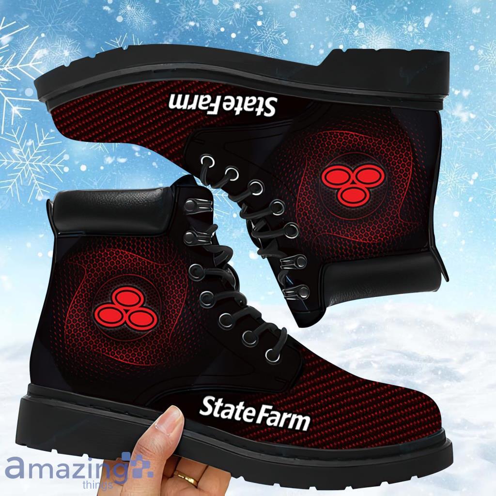 State Farm Logo Timberland Boots Gift For Big Fans Product Photo 1 State Farm Logo Timberland Boots Gift For Big Fans Product Photo 1