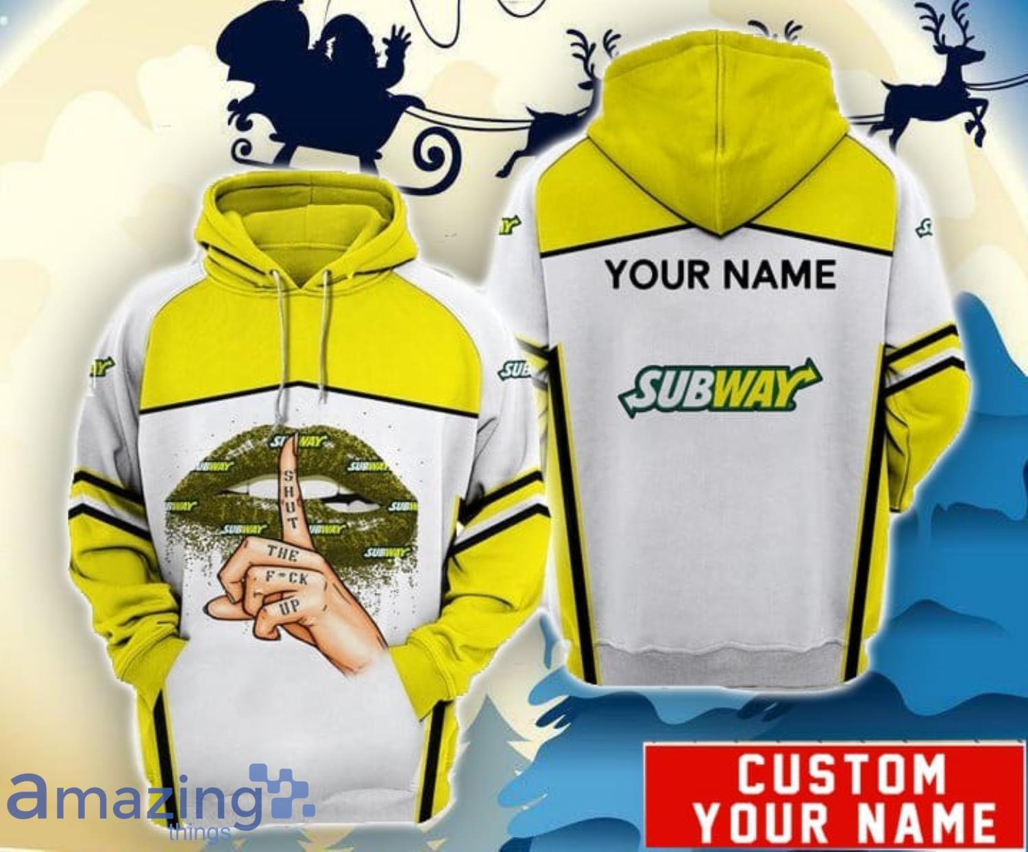 Custom Name 3D All Over Printed Subway 3D T-Shirt For Men And Women