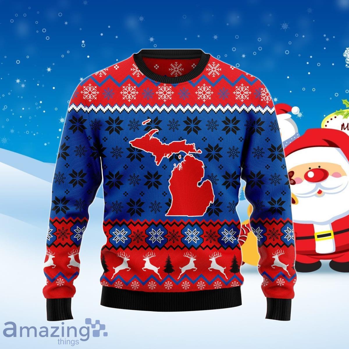 Sweet Home Michigan Ugly Christmas Sweater Unique Gift Product Photo 1