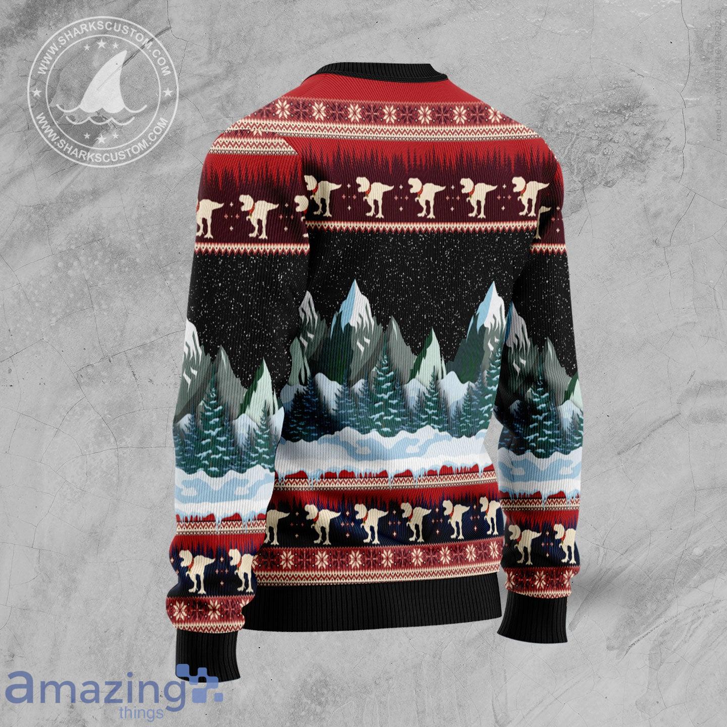 T Rex Santa Claus Ugly Christmas Sweater image T-Rex Santa Claus Ugly Christmas Sweater Product Photo 2