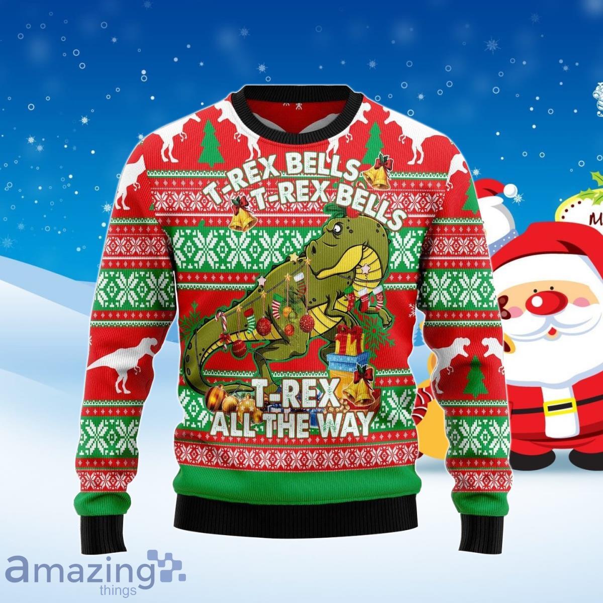 T Rex Tree Christmas Ugly Christmas Product Photo 1