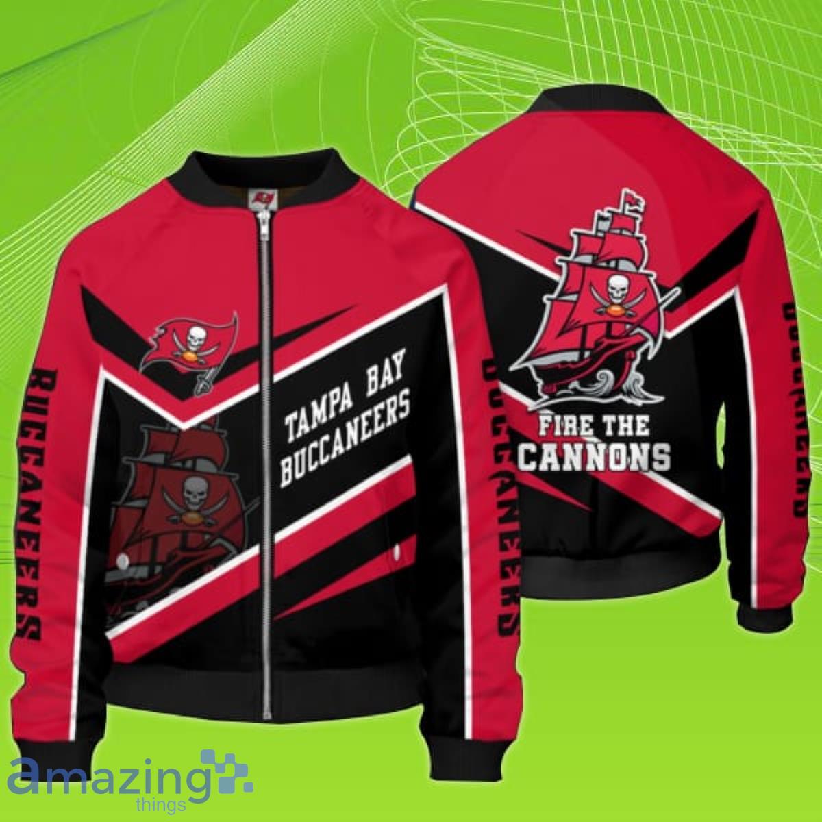 Personalized Tampa Bay Buccaneers NFL Custom Bomber Jacket - T