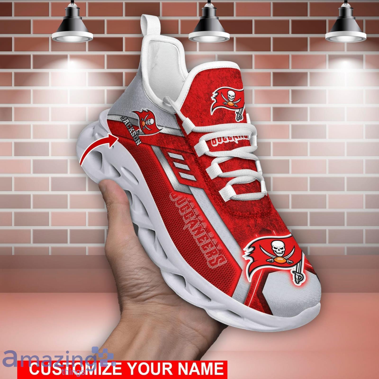 Tampa Bay Buccaneers NFL Max Soul Shoes Custom Name Sports Sneakers For Fans Product Photo 1