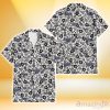 Tampa Bay Rays Black And White Hibiscus Leaf White Background 3D Hawaiian Shirt Gift For Fans
