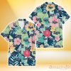 Tampa Bay Rays Colorful Sketch Hibiscus Dark Green Background 3D Hawaiian Shirt Gift For Fans