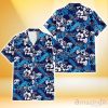 Tampa Bay Rays Light Blue Hibiscus Banana Leaf Navy Background 3D Hawaiian Shirt Gift For Fans