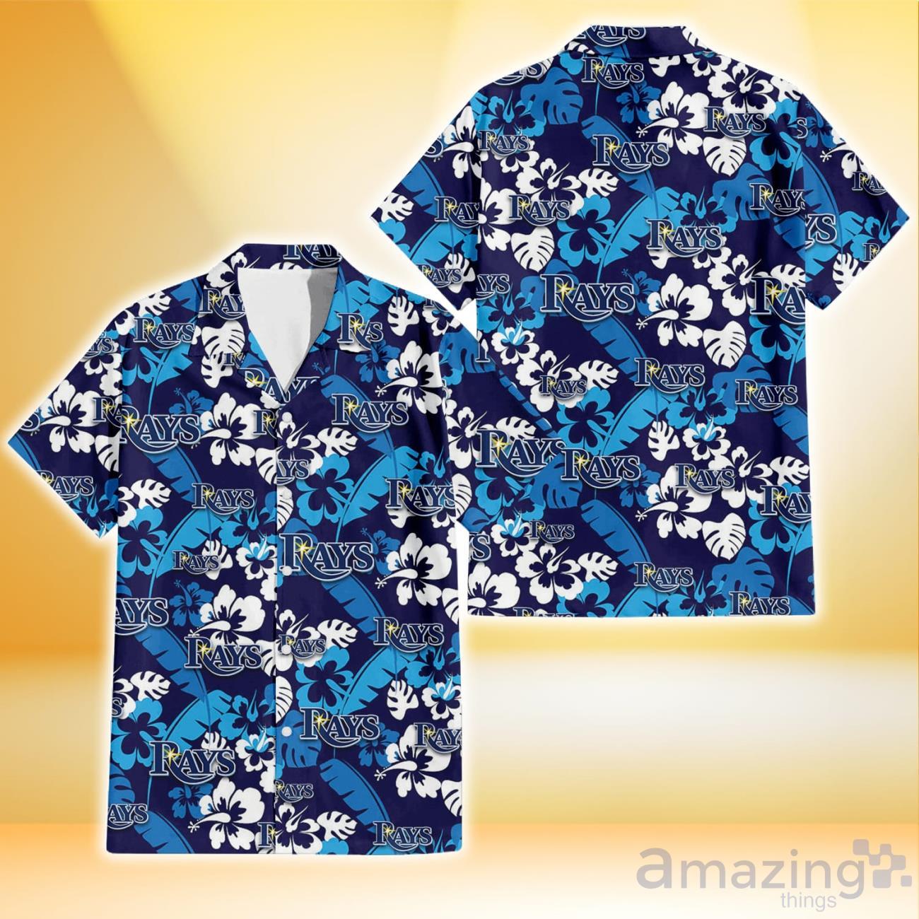 Tampa Bay Rays MLB Flower Sky Coconut Hawaiian Shirt - YesItCustom