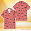 Tampa Bay Rays Peach Puff Hibiscus Tomato Orange Background 3D Hawaiian Shirt Gift For Fans
