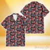 Tampa Bay Rays Pink Hibiscus Orchid Brown Background 3D Hawaiian Shirt Gift For Fans